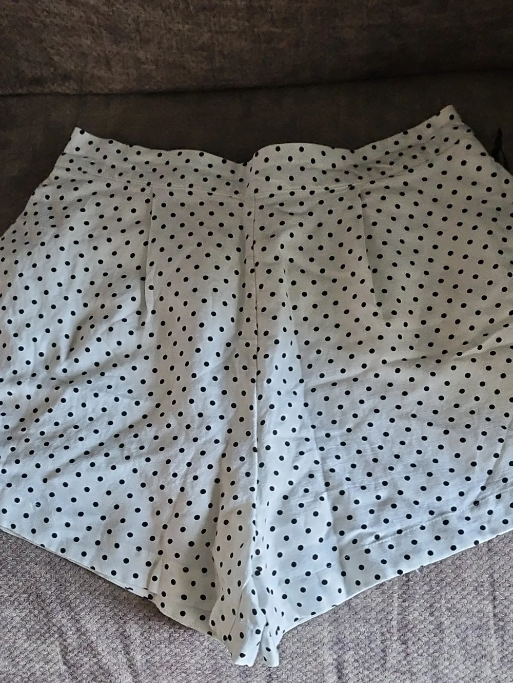kate spade White with Black Polka Dot Shorts